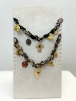 Collier Fantaisie à pendentifs dorés – Image 4