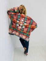 Veste à Carreaux Brodée – Esprit bohème chic – Image 5