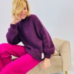 Pull “Popcorn” en maille mohair – Douceur italienne et volume cocooning