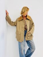 Barn Jacket avec col en velours côtelé