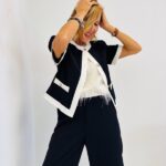 Gilet Manches Courtes contrasté