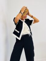 Gilet Manches Courtes contrasté