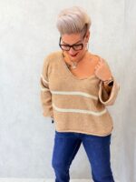 Pull marin rayé – Grande Taille – Image 3