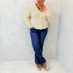 Gilet en maille duveteuse – Grande Taille