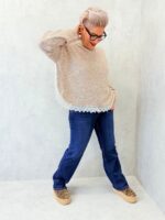 Pull col montant avec dentelle – Grande Taille – Image 3