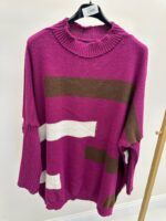 Pull oversize à motifs graphiques – Image 6