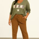 Pull "Bohème" à message texturé