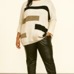 Pull oversize à motifs graphiques