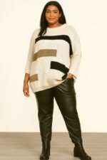 Pull oversize à motifs graphiques