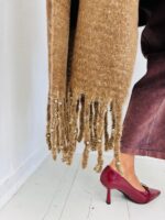 Écharpe Longue à Franges perlées