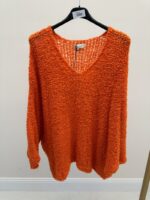 Pull oversize texturé à col V – Maille bouclette douce – Image 10