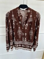 Blouse imprimée bohème grande taille – Image 2