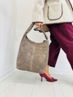 Sac Cabas en cuir tressé