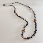 Sautoir Perles fantaisie et médaillons
