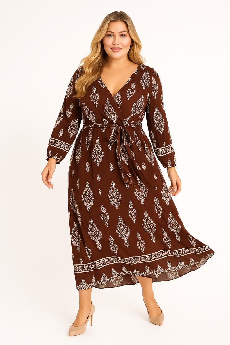 06112025-005 Robe bohème portefeuille – Image 1