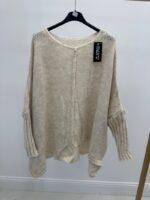 Pull grande taille– maille douce coupe asymétrique – Image 7