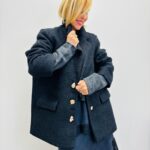 Manteau Structuré à boutons dorés