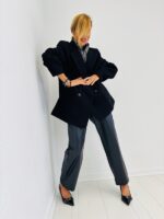 Veste Laine à Carreaux et Unie – Image 11