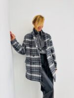 Veste Laine à Carreaux et Unie – Image 7