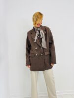 Veste Laine à Carreaux et Unie – Image 5