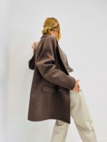 Veste Laine à Carreaux et Unie – Image 4