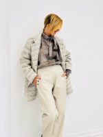 Veste Laine à Carreaux et Unie – Image 15