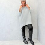 Pull long col montant