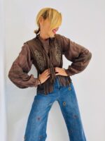 Gilet en Suédine à Franges – Image 11