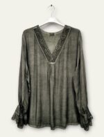 Tunique fluide grande taille à dentelle – Image 7