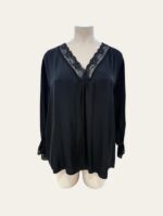 Tunique fluide grande taille à dentelle – Image 4