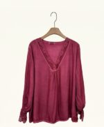 Tunique fluide grande taille à dentelle – Image 3