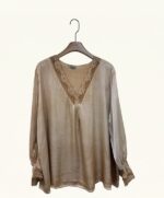 Tunique fluide grande taille à dentelle – Image 2