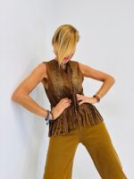 Gilet en Suédine à Franges – Image 7