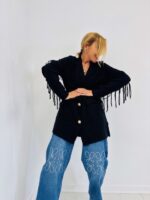 Veste Blazer Maille avec Franges – Image 8