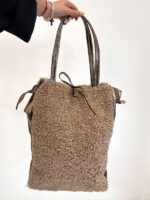 Sac Cabas effet Moumoute et Simili métallisé – Image 9