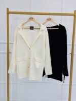 Veste Blazer Maille avec Franges – Image 2