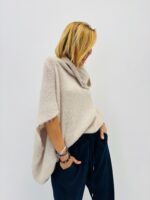 Pull col Tombant en baby alpaga – Coupe oversize cocooning – Image 3
