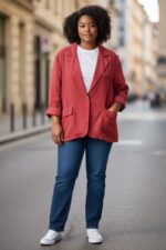 Veste blazer ample  – Collection Grande Taille – Image 3