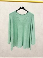 Pull oversize noir col V – Collection Grande Taille – Image 13