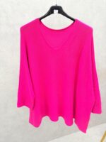 Pull oversize noir col V – Collection Grande Taille – Image 12