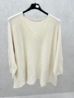 Pull oversize noir col V – Collection Grande Taille – Image 11