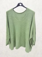 Pull oversize noir col V – Collection Grande Taille – Image 4