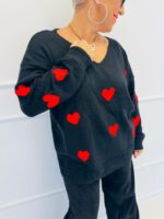 Pull motifs coeurs – Image 2