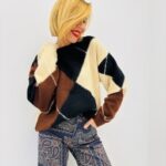 Pull à Losanges effet Burlington – Chaleur douce et look chic