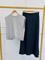 Jupe Longue fluide unie – Image 3