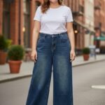 Jean large taille haute – Coupe moderne et confort parfait (grande taille)