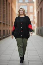 Gilet grande taille avec cœurs – Style cosy & tendance – Image 4