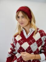 Pull Laine Oversize Argyle "BURLINGTON" – Chaleur, Style & Élégance British – Image 4