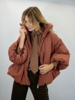 Doudoune Oversize Terracotta – Volume Tendance & Confort Ultra-Chaud – Image 3
