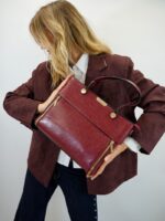 Sac Rigide Chic – Détail zip et finitions dorées